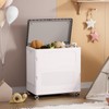 HAIXIN HOME Rolling Laundry Hamper with Lid, 130L Large Capacity