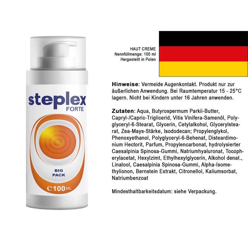 Creme Steplex Forte 500 ml (5 x 100 ml), Pack