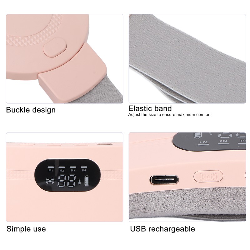 Waist Heating Belt Hot Compress Portable Lower Back Waist Vibrating