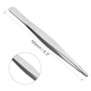 TA-VIGOR 4Pcs 16cm Stainless Steel Straight Blunt Tweezers with Serrated