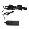LED Bow Tie Polyester Plastic Copper Wire Adjustable Glowing Necktie