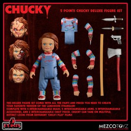 Mezco Toyz Child's Play Chucky 5 Points Deluxe Figure Set