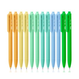 Mr. Pen- Retractable Gel Pens, 12 Pack, Black Ink, Fresh Color Barrels Gel Pens