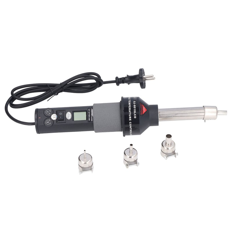 6Pcs Hot Air Gun LCD Digital Display Adjustable Portable Heating