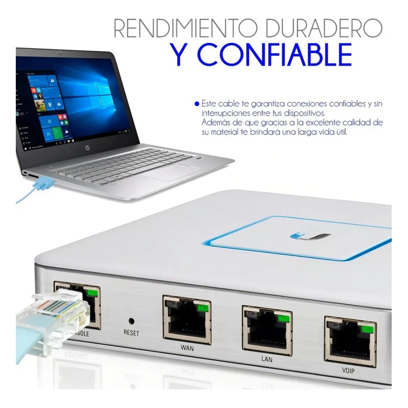 Cable Consola Savefree Rj45 a Db9 Hembra Rs232 Cisco 1.8m
