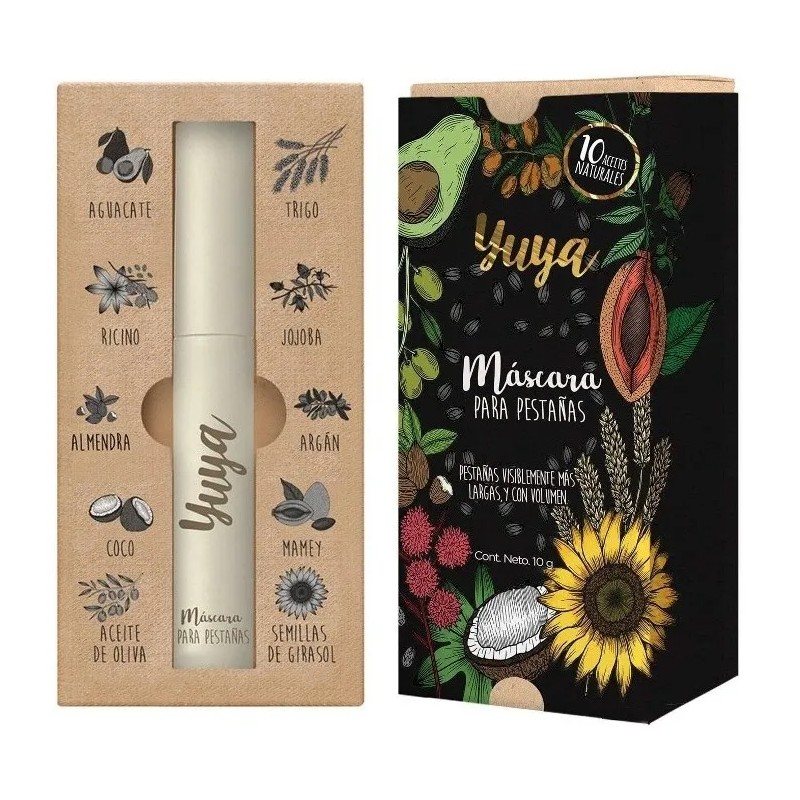 Rimel Máscara Para Pestañas Yuya Con 10 Aceites Negro