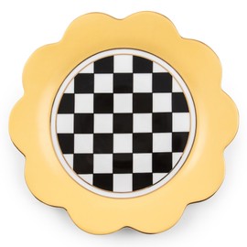 MACKENZIE-CHILDS Butterfly Toile Ceramic Dinner Plate, 11 Inches, Buttercream