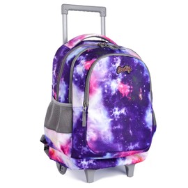 seastig Rolling Backpack for Kids Wheeled Backpack 18in Double Handle Backpack with Wheels