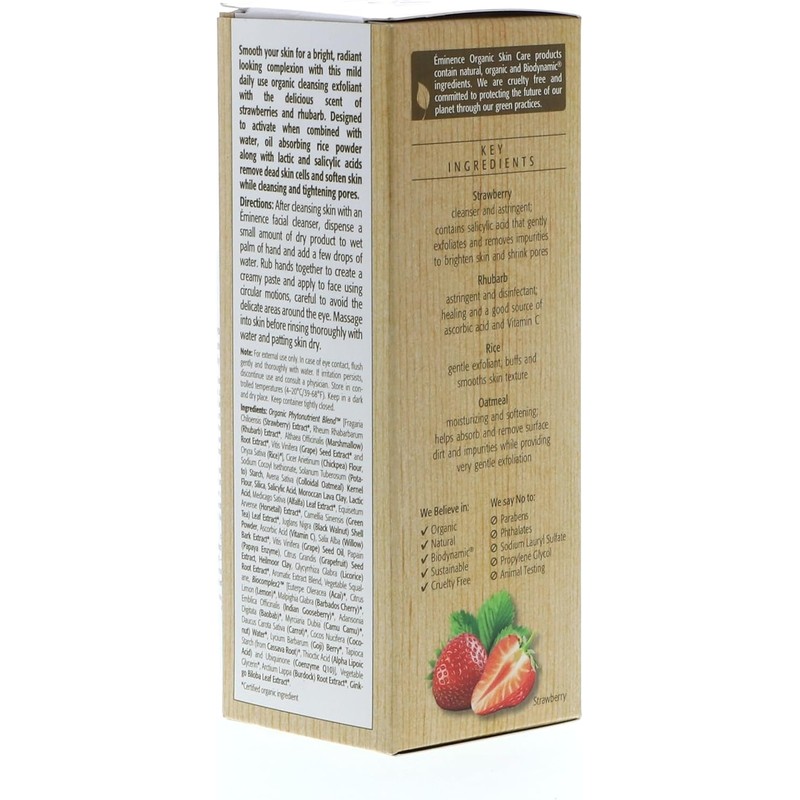 Strawberry Rhubarb Dermafoliant With Lactic Acid by Eminence for Unisex