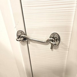 4-inch Restroom/Changing Room Door Lock Handle Latch 2ea