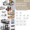 Jovware Shower Caddy Adhesive Replacement Stickers, Shower Organizer Adhesive Replacement,