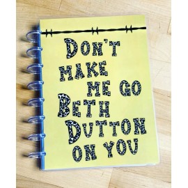 Handmade Yellowstone Inspired "Beth Dutton" Cover Set 4 use w/ TUL/Arc (8 disc) Planner