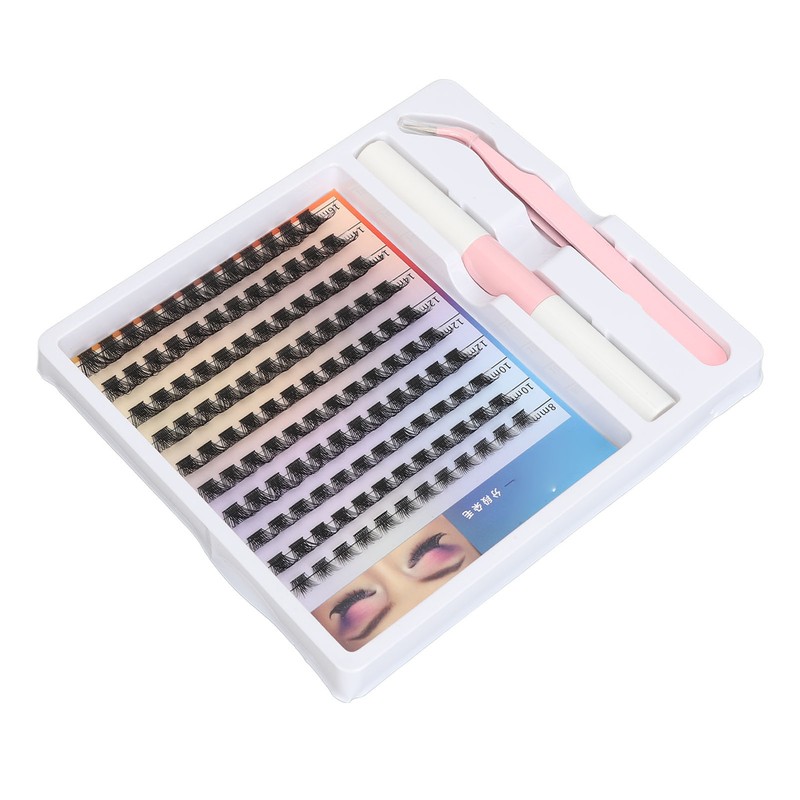 DIY Eyelash Extension Kit 120pcs Clusters 8‑16mm Individual Lash Extension