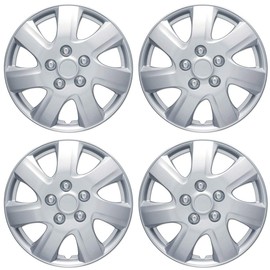 BDK Hubcaps Wheel Covers For Toyota Camry 16 Inch Hubcaps Set Of 4, Snap-on Direct OEM Replacement For Toyota Camry Hubcaps 16 Inch Wheel Covers Impact-Resistant High Durability (Full Set of 4)