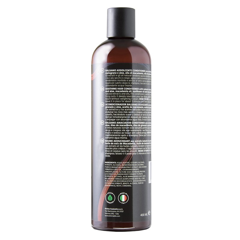 Divina BLK Softening Conditioner with Natural Extracts for Wavy, Curly,