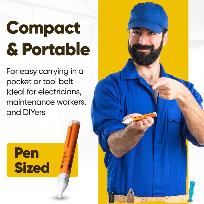 Santronics 3000 Ultimate AC Sensor - Compact Non-Contact Voltage Detector,