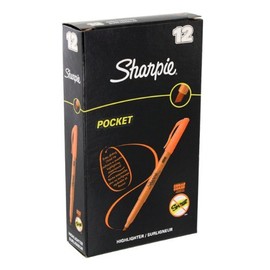 Sharpie Accent : Pocket Style Highlighter, Micro Chisel Tip, Fluorescent Orange Ink -:- Sold as 2 Packs of - 12 - / - Total of 24 Each