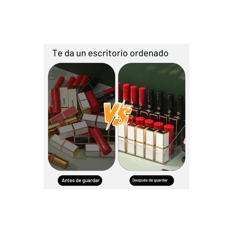 Organizador de Pintalabios Acrílico con 36 compartimentos
