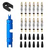 12 PCS Valve Cores, 12 Valve Core Caps, with 1