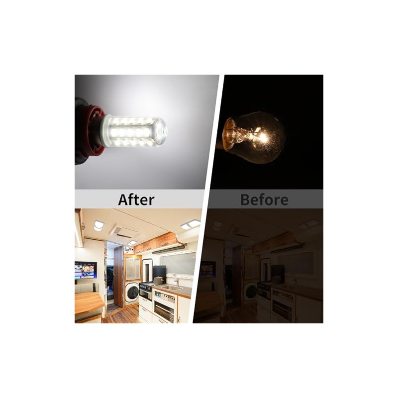 ULITECO 12V LED RV Camper Interior Light Bulbs - 5PCS