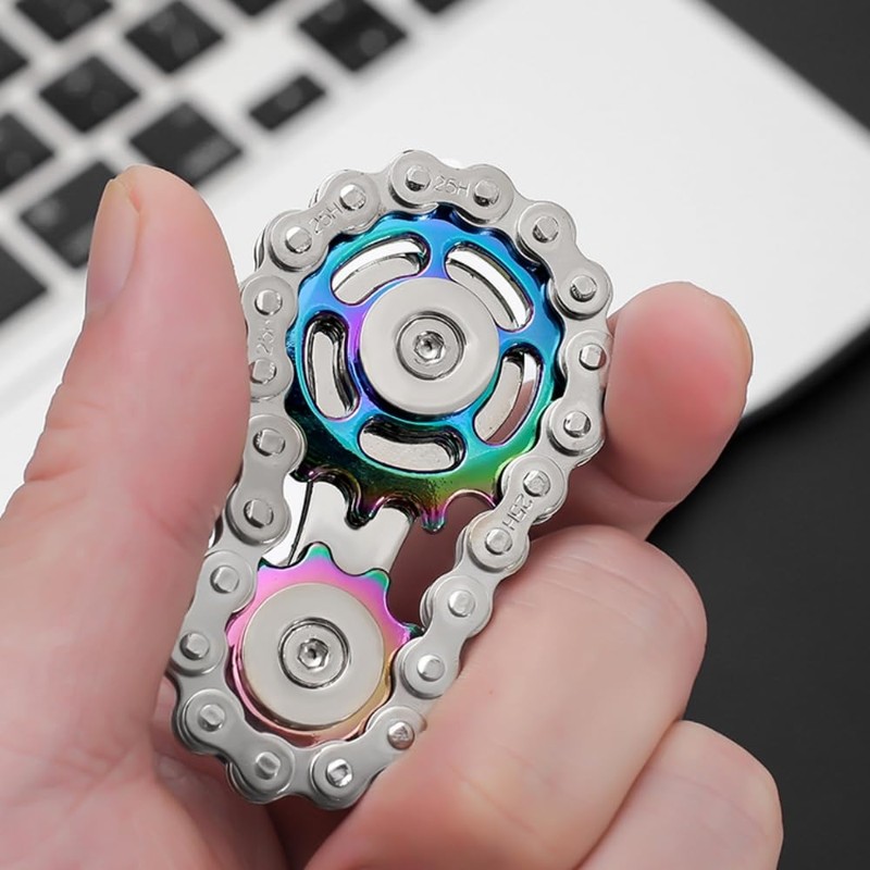 GETON 歯車 ギア フィジェット チェーン トイ ストレス解消 ADHD 自閉症 暇つぶし