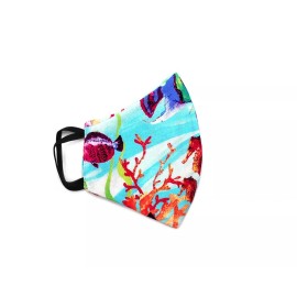 Mia Jewel Shop Fabric Face Mask Cotton Reusable Washable Adult Handmade in US- Sea Life Animals