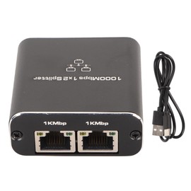 Ethernet Splitter RJ45 1 In 2 Out Gigabit Internet Splitter 1000Mbps High Speed LAN Splitter for TVs Desktop Computers Routers