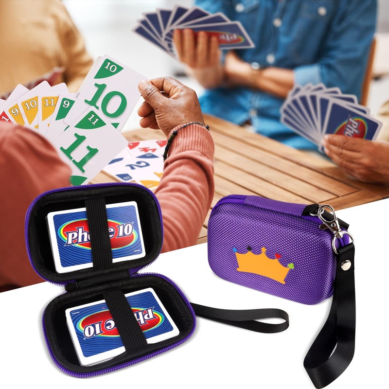 Meetikar Hard Shell Carry Bag Case Compatible UNO, Phase 10,