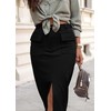 KIRUNDO Pencil Skirt for Women Dressy Casual Office Work Stretch