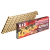 D.I.D 420NZ3-100RB G&G (Gold) Motorcycle Chain, Clip Joint Included, SDH