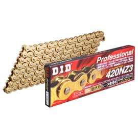 D.I.D 420NZ3-100RB G&G (Gold) Motorcycle Chain, Clip Joint Included, SDH Pin Processing, For Motorcycles