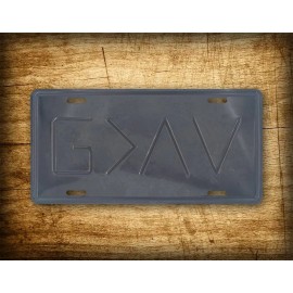 SignsAndTagsOnline.com God Is Greater Then The Highs And Lows 6x12 License Plate