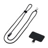 Elecom P-STHNECBK Smartphone Band, Smartphone Belt, External Strap Hole, Pinching
