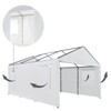 FORALEBEN Carport Replacement Side Wall Tarp Top for 10' x