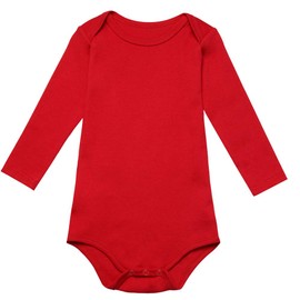 Biniduckling Baby Girls' Body 3-Pack Long-Sleeved Plain -