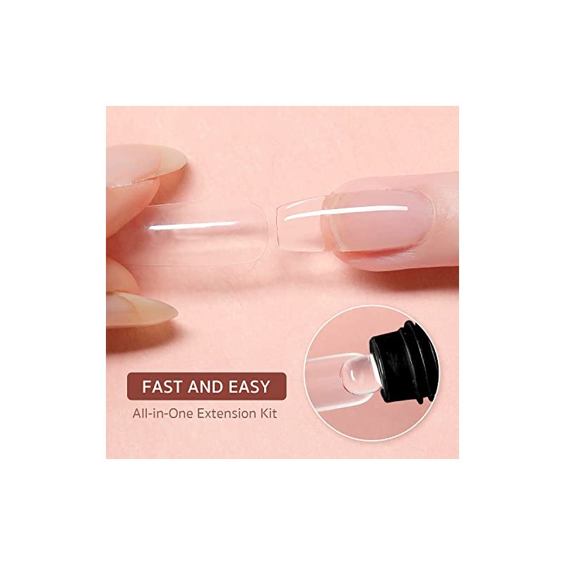 GAOY- Kit de uñas de gel polivinílico con luz ultravioleta,
