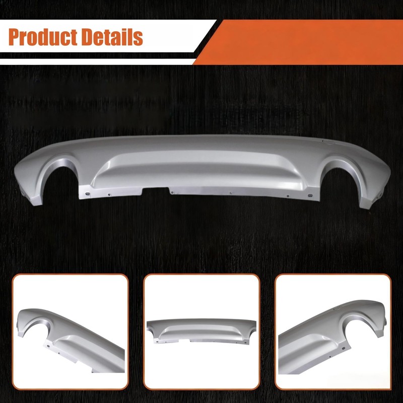 labwork Silver Rear Lower Bumper Cover Replacement for Escape 2013