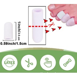 Mcvcoyh 12pcs Small Toe Protector Toe Sleeves New Material Toe Hammer Toe Nails Intruded Nails for Nail Loss Friction
