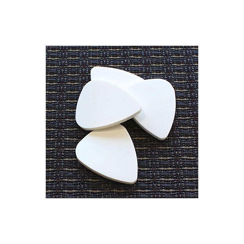 Rubber Tones RUB-WHSI-1 White Silicon Single Plectrum Pick