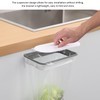 USHXVG 1 Piece of White Garbage Rack with Lid and