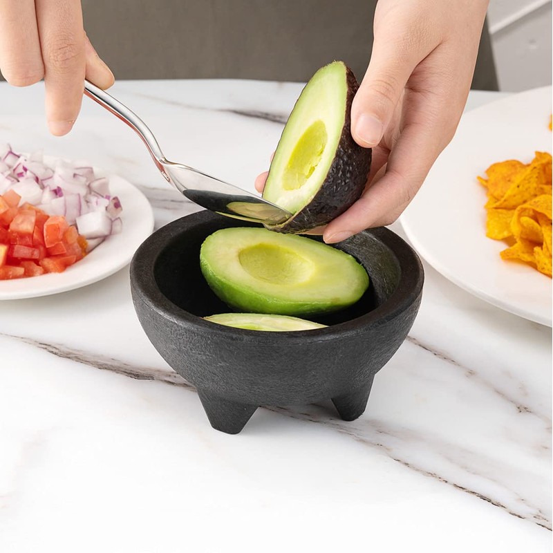 Restaurantware-10 Ounce Salsa Bowls, 1 3-Legged Design Molcajete Bowls -