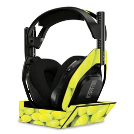 MightySkins Glossy Glitter Skin Compatible with Astro A50 Wireless Headphones + Base Station (Gen 4) - Tennis is Life | Protective, Durable High-Gloss Glitter Finish | Easy to Apply | Made in The USA