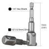 YoiYee 1/2" Drive Deep Impact Socket with 13mm 6-Point Design