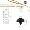 Coffee Machine Brew Basket Bottom Spring Loaded Stopper Kits Replacement