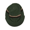 RW Knitted Cotton Rasta Skully Beanie Visor (Olive/Khaki)