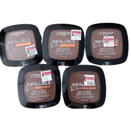 L'Oreal Paris 5 L'Oreal Paris Infallible 24H Fresh Wear Bronzer Shade-500 Dark Lots 5 Sealed