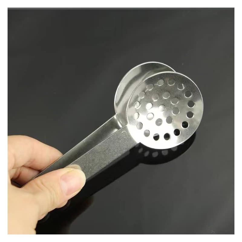 Mr. Gadget's Solutions Stainless Steel Teabag Tongs Squeezer Holder Herb