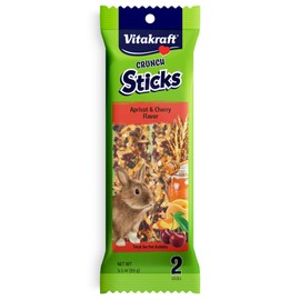 Vitakraft Rabbit Treat Stick - Apricot And Cherry - 3.5Oz