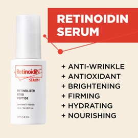 It'S SKIN Retinoidin Serum - Retinol Anti Aging Serum - Smooth Wrinkles & Fine Lines - Firming & Moisturizing with Adenosine, Hyluronic Acid, Peptides, Niacinamide and Ceramide, 1.01 fl.oz.