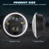 SHENKENUO 5-3/4 5.75" Motorcycle LED Projector Headlight for Honda Shadow